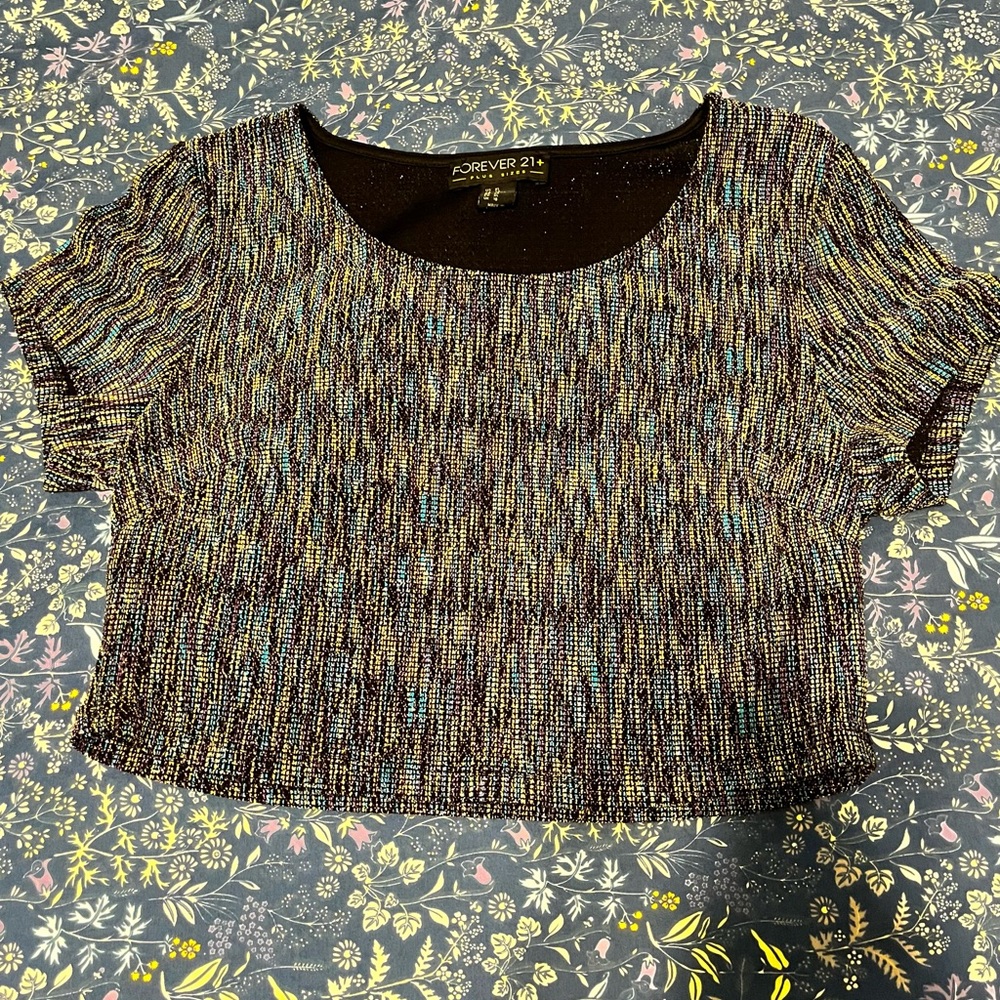 Vintage plus size Forever 21 crop top!